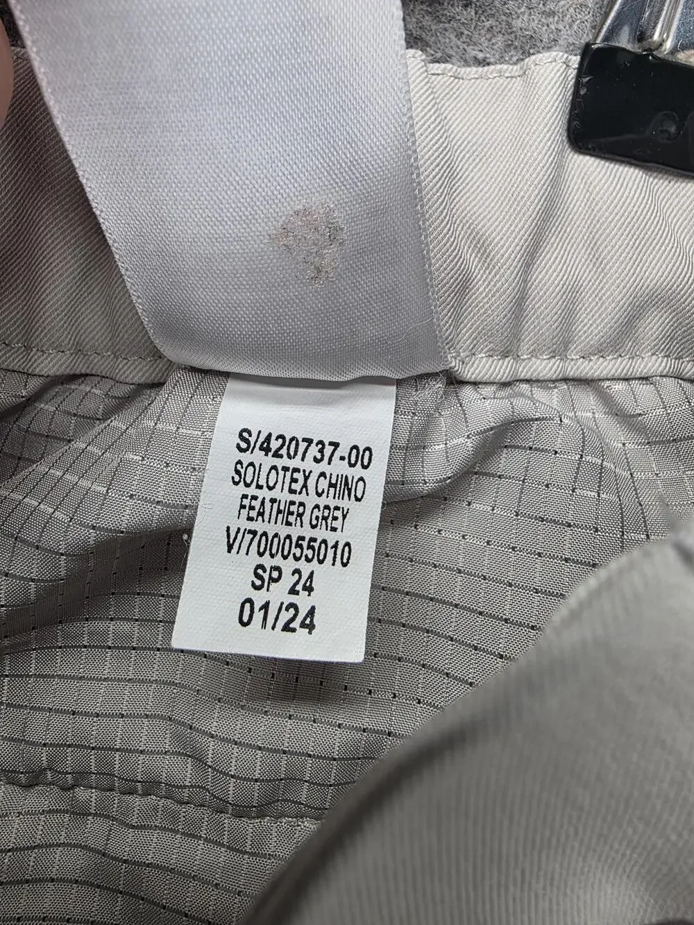 Banana Republic Pants Mens 36x34 Gray Chino Microfiber Polyester Slim Tapered